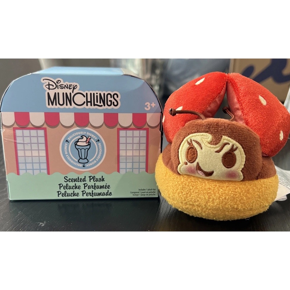 Munchlings Deliciously Disney Bugs Life FRANCIS Strawberry Tartlet Plush + Box
